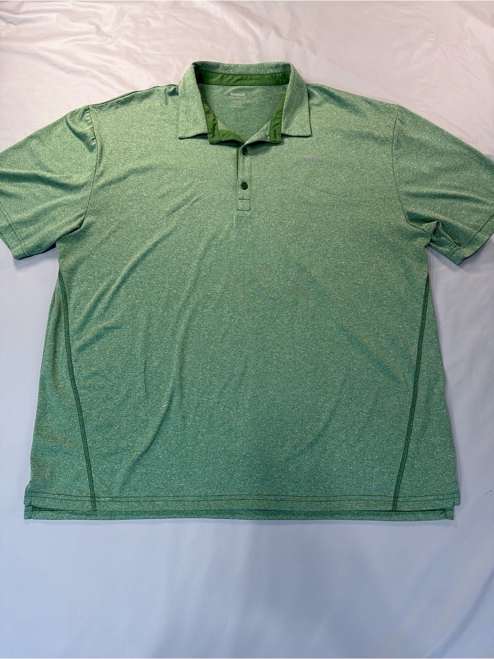Reebok Men's Green Performance Polo 2XL Shirt